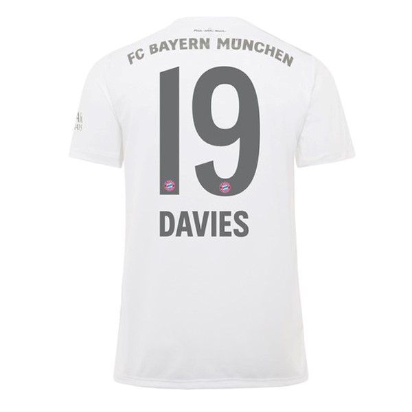 Trikot Bayern München NO.19 Davies Auswarts 2019-20 Weiß Fussballtrikots Günstig